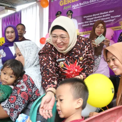 Wabup Tangerang Monitoring Pelaksanaan Gerebek Posyandu, Tekankan Pentingnya Pencegahan Stunting