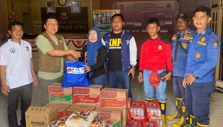 BPBD Kabupaten Tangerang Salurkan Bantuan Logistik ke Wilayah Terdampak Banjir