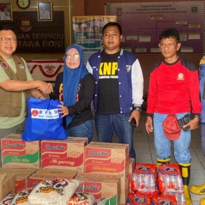 BPBD Kabupaten Tangerang Salurkan Bantuan Logistik ke Wilayah Terdampak Banjir