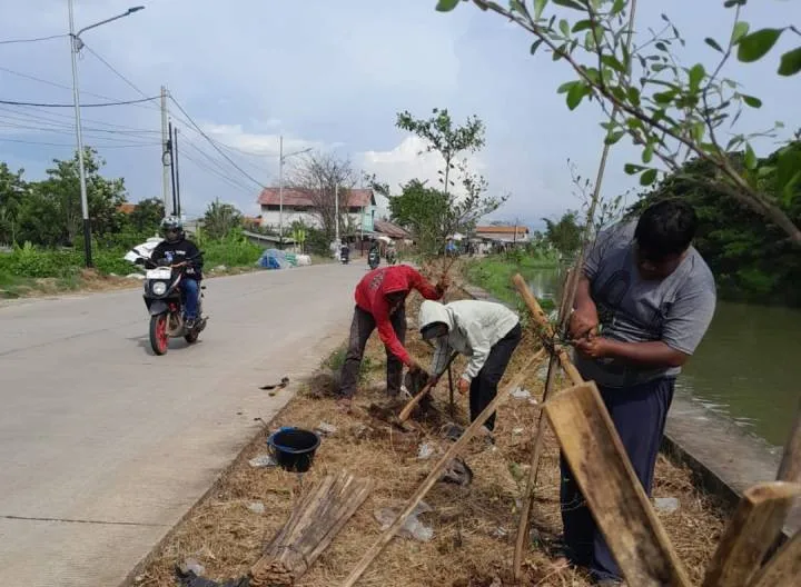 Komunitas Lingkungan Tanam 3.300 Pohon di Bantaran Sungai Cisadane, Kado HUT Kota Tangerang ke-33