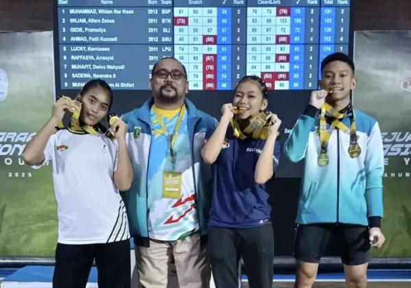 Atlet Angkat Besi Kota Tangerang Raih 9 Medali Emas di Kejurnas Pre Youth U-12 dan U-14