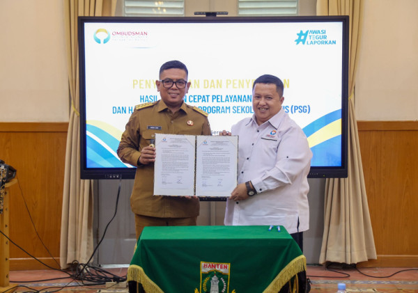 Pemprov Banten Terima Hasil Kajian Pelayanan Samsat dan Sekolah Gratis dari Ombudsman