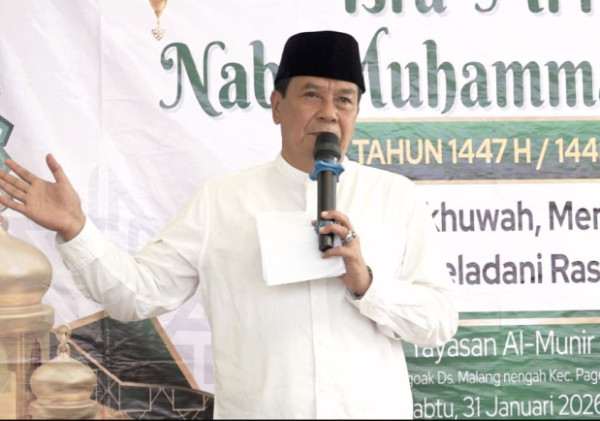 Bupati Tangerang Hadiri Pengajian Rutin dan Peringatan Isra Mi'raj di Majelis Taklim Al-Munir