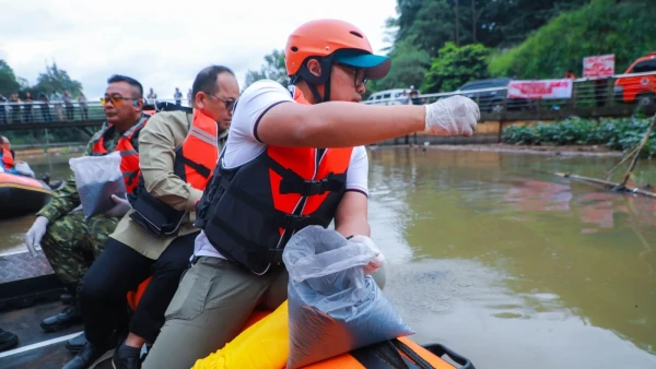 Pemkot Tangsel Tangani Cepat Pencemaran Kali Jaletreng Akibat Kebakaran Gudang Pestisida