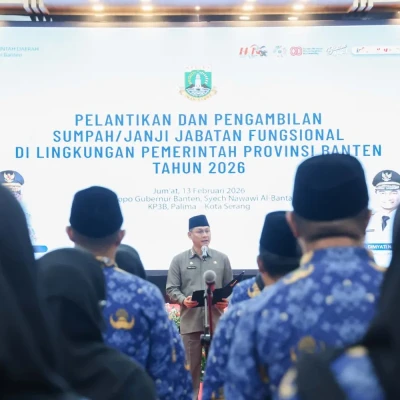 Sekda Banten Lantik 37 Pejabat Fungsional, Tekankan Pelayanan Maksimal dan Inovasi