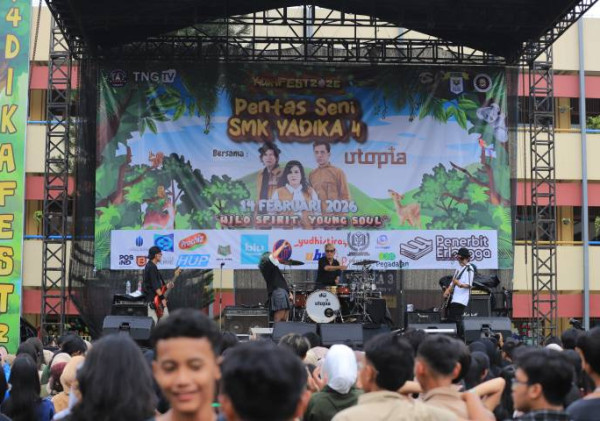 SMK Yadika 4 Gelar Pensi Meriah dengan Utopia Band, Rayakan 50 Tahun Yadika