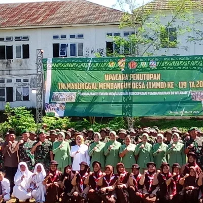 Aprsiasi TMMD Ke -119 Kodim 0602/Serang, Danrem 064/MY: Berkat hasil Kerjasama Semuanya