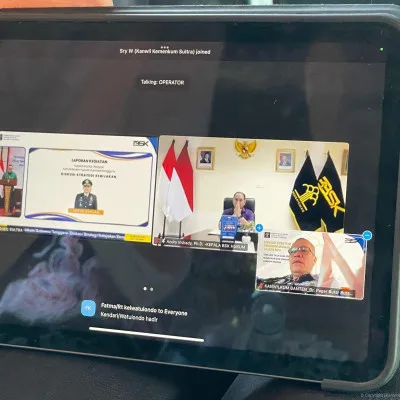 Kakanwil Kemenkum Banten Ikuti Diskusi Strategi Kebijakan Bahas Evaluasi Permenkumham Nomor 25 Tahun 2021