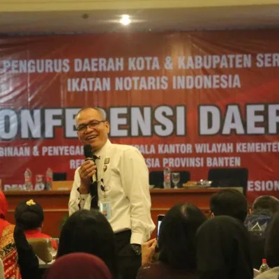 Kakanwil Kemenkumham Banten Tekankan Kepatuhan Notaris terhadap Kewajiban BPJS Ketenagakerjaan