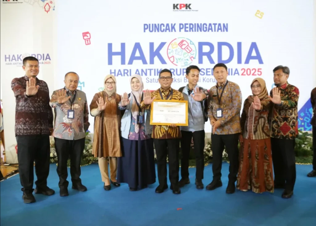 Pemprov Banten Raih Terbaik I FORPAK API pada Hakordia 2025