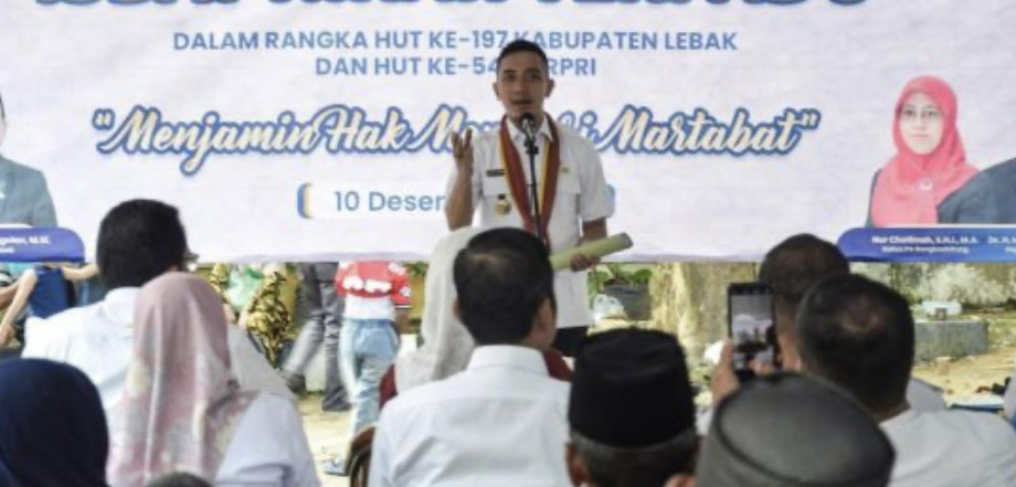Bupati Lebak Buka Sidang Isbat Nikah dalam Rangka Hari Jadi ke-197 Kabupaten Lebak