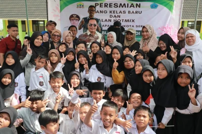 Pemkot Serang Resmikan RKB dan Jalan Hotmix di SDN Banten Indah Permai, Tekan Angka Putus Sekolah