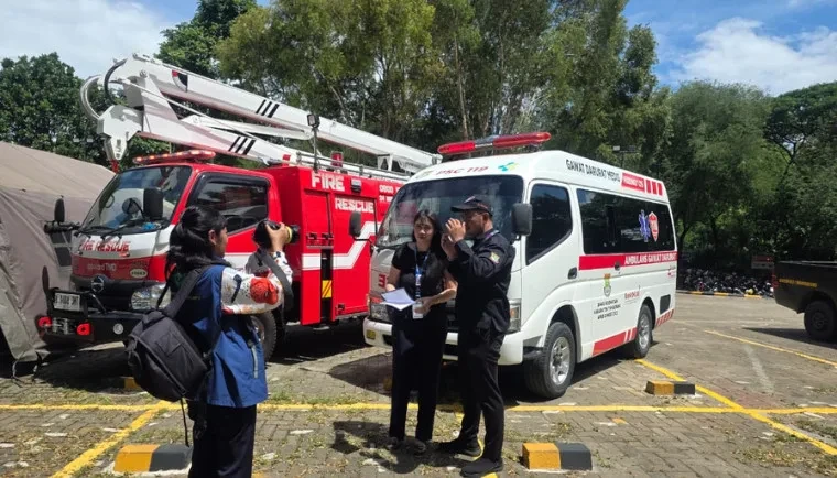 PSC 119 Kabupaten Tangerang Ikut Simulasi Kegawatdaruratan dan Kebakaran di Siloam Hospitals Lippo Village