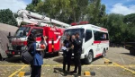 PSC 119 Kabupaten Tangerang Ikut Simulasi Kegawatdaruratan dan Kebakaran di Siloam Hospitals Lippo Village