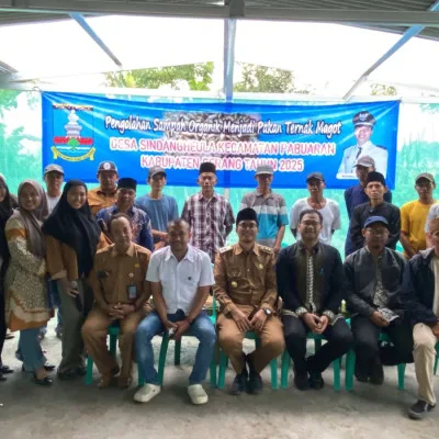 Pemerintah Desa Sindangheula Gelar Pelatihan Pengolahan Sampah Organik Jadi Pakan Ternak Maggot