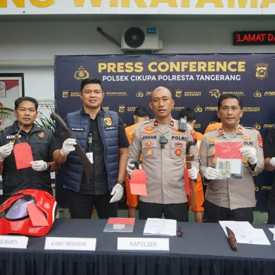 Polsek Cikupa Tangkap Empat Pelaku Curanmor di Tangerang