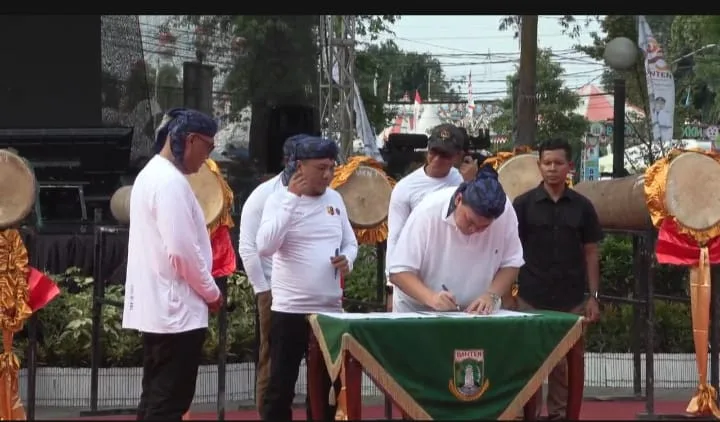PWI Banten Teken MoU Dengan Bank Banten, PHRI Banten dan Grup 1 Kopassus