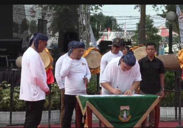 PWI Banten Teken MoU Dengan Bank Banten, PHRI Banten dan Grup 1 Kopassus