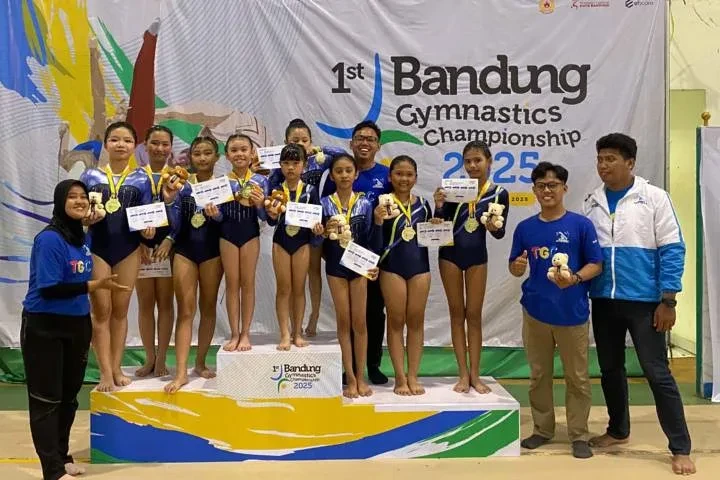 Banjir Emas! Atlet Muda Tangerang Gymnastics Club Bawa Pulang 96 Medali di Bandung Gymnastics Championship 2025