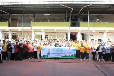 Pasar Anyar Jadi Pusat Perhatian Nasional, Ribuan Orang Turun Tangan di Gerakan Jumat Bersih Serentak