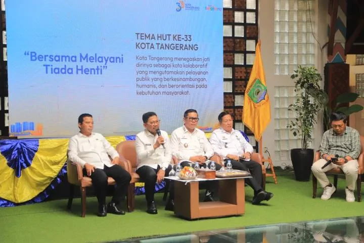 Logo HUT ke-33 Kota Tangerang Resmi Diluncurkan, Ini Makna di Balik Tema “Bersama Melayani Tiada Henti”