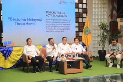 Logo HUT ke-33 Kota Tangerang Resmi Diluncurkan, Ini Makna di Balik Tema “Bersama Melayani Tiada Henti”