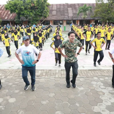 Pemkot Serang Gelar Senam Bersama dan Monitoring Program Makan Bergizi Gratis di SMPN 21