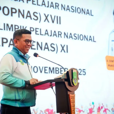 Gubernur Andra Soni Lepas Kontingen Banten ke Popnas XVII dan Peparpenas XI 2025 di Jakarta