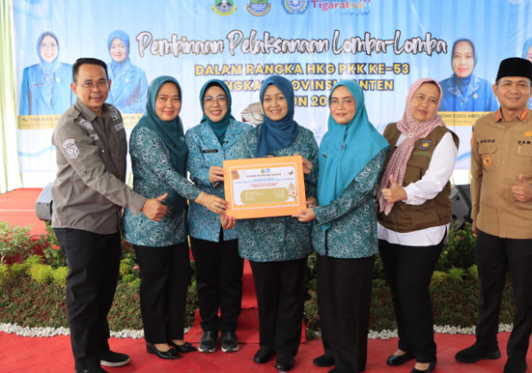 Meriah TP PKK Banten Gelar Bina Wilayah di Desa sodong, Targetkan Juara HKG 2025