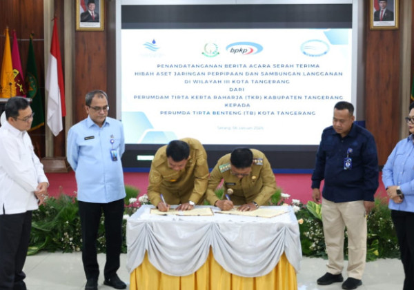 Aset Air Bersih Resmi Berpindah, 29 Ribu Sambungan Kini di Bawah Kendali Kota Tangerang
