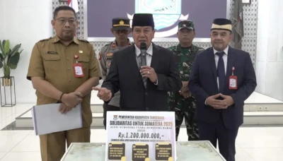 Tak Henti Berbagi, Pemkab Tangerang Kembali Salurkan Rp1,2 Miliar untuk Korban Banjir Bandang Sumatera