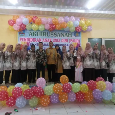 Camat Erwin Hadiri dan Apresiasi Acara Pelepasan TK,PAUD Se-Kecamatan Gunung Sari