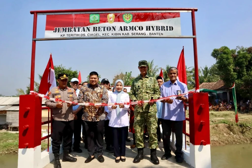 Jembatan Perintis Garuda di Desa Ciagel Rampung, Pemkab Serang Apresiasi Program Pemerintah Pusat