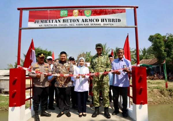Jembatan Perintis Garuda di Desa Ciagel Rampung, Pemkab Serang Apresiasi Program Pemerintah Pusat