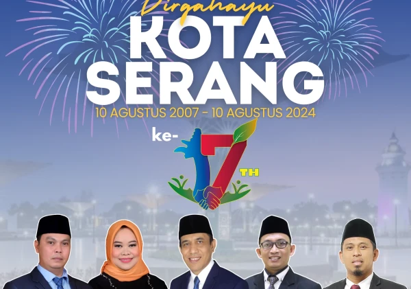 Ucapan DPRD Kota Serang untuk HUT Kota Serang ke-17 Tahun (10 Agustus 2024)
