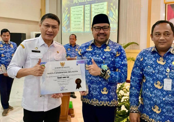 Tangsel Raih Peringkat Pertama Pengelolaan Keuangan dan Aset Daerah Se-Banten Triwulan II