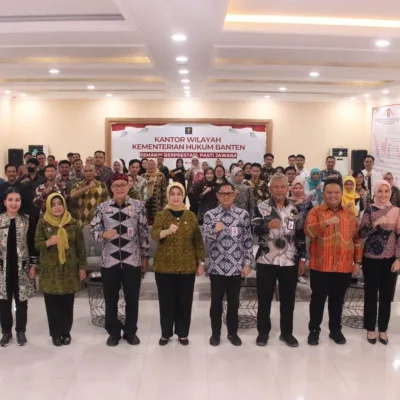 Kabadan BPSDM Hukum Tekankan Internalisasi Nilai Pancasila di Kanwil Kemenkum Banten