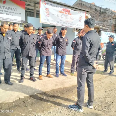 Panwaslu Kecamatan Ciruas Lakukan Pengawasan Patroli Kawal Hak Pilih Di 15 Desa Se-Kecamatan Ciruas.
