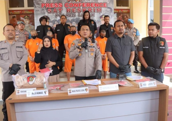Kasus Pengeroyokan di Sajira Enam Pelaku Berhasil Diamankan Sat Reskrim Polres LebakKapolres Lebak
