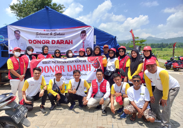 Aniversari Satu Dasawarsa SEMVAC dan RKTL, Sibat PMI Mancak Gelar Donor Darah.