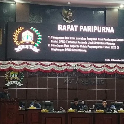 DPRD Kota Serang Bahas Empat Raperda Usulan untuk Masuk Propemperda 2026