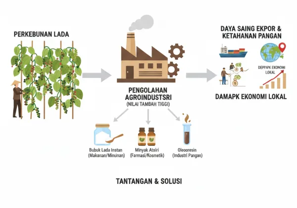 Kontribusi Lada dalam Agroindustri sebagai Pilar Pembangunan Pertanian Indonesia