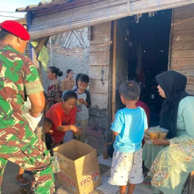 Grup 1 Kopassus Melaksanakan Kegiatan Jumat Berkah