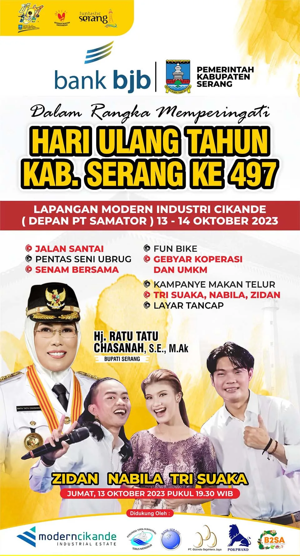 GEBYAR KEMERIAHAN HARI ULANG TAHUN KE-497 KABUPATEN SERANG
