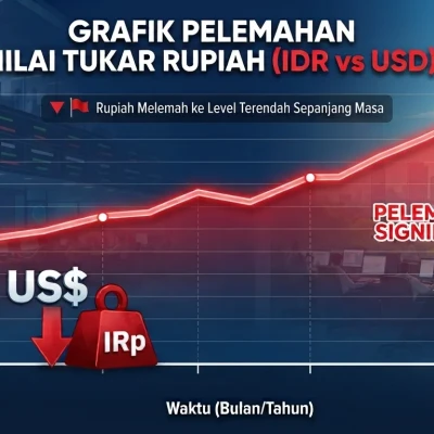 Rupiah Anjlok per Hari Ini, Dolar AS Makin Perkasa