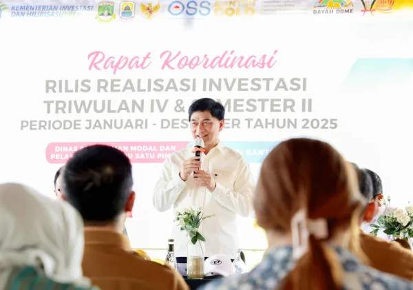 Investasi Banten Tembus Rp130,2 Triliun, Lonjakan Triwulan IV Jadi Penentu Capaian 2025