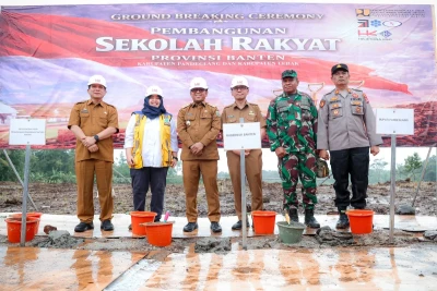 Batu Pertama Sekolah Rakyat Diletakkan, Harapan Baru Pendidikan Banten Dimulai
