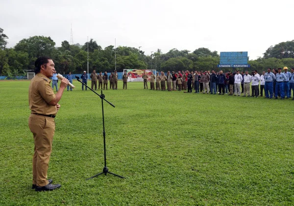 Pimpin Apel Peringatan Bulan Keselamatan dan Kesehatan Kerja, Al Muktabar Ajak Perusahaan dan Pekerja Tingkatkan Budaya K3