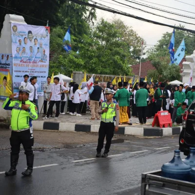 Polda Banten Amankan Kunjungan Capres di Wilayah Kota Serang