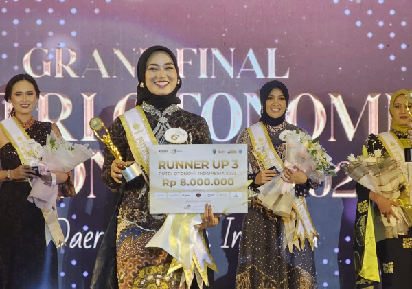 Dara, Gadis Kabupaten Serang Jadi Runner Up III Putri Otonomi Indonesia 2023